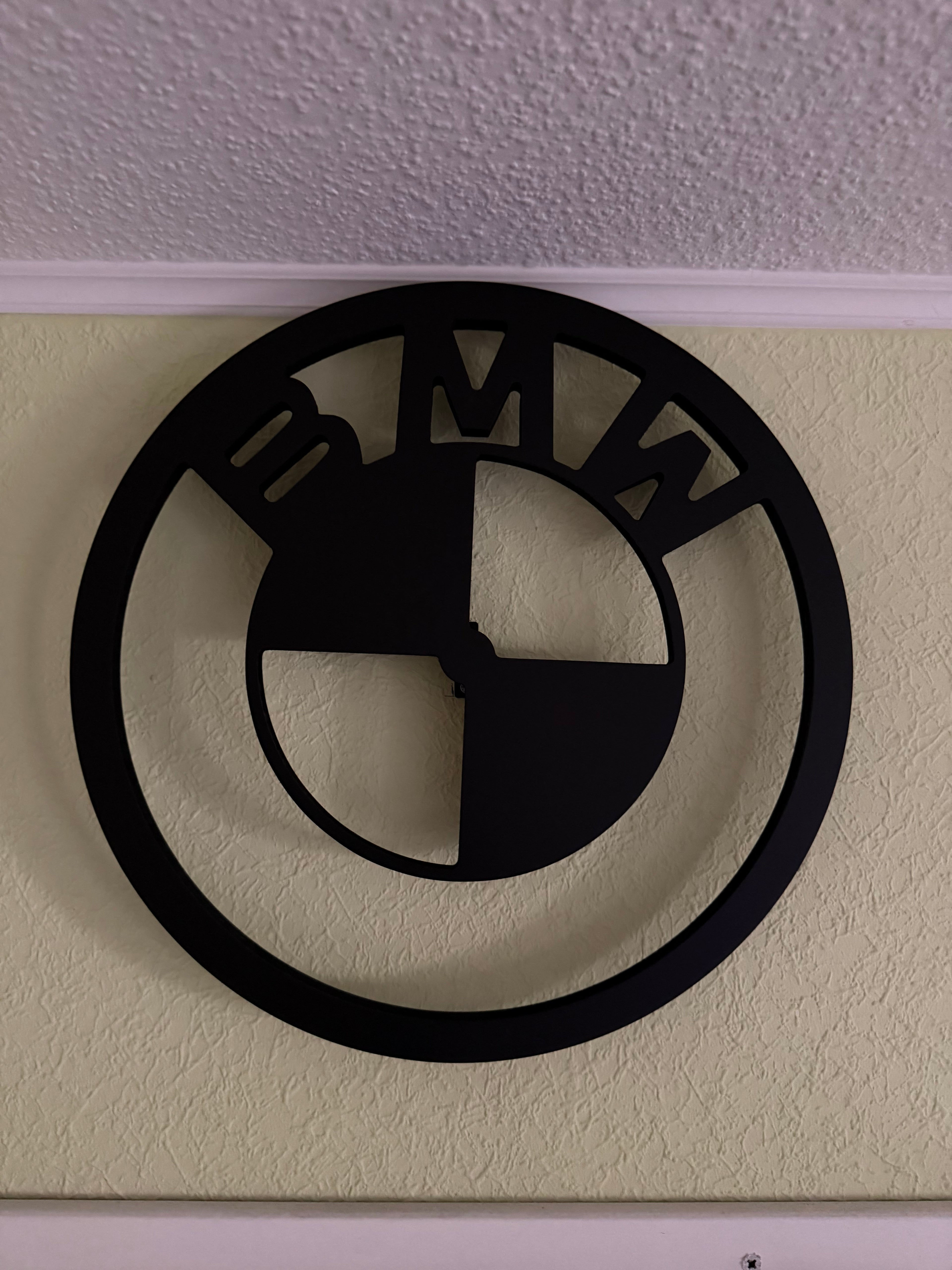 BMW Logo mit LED Beleuchtung Wand Dekoration